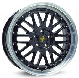 4 Stück KT22 8,5x19 ET30 5x112 black lip poli